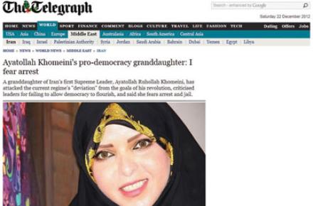 متن تحریف نشده‎ مصاحبه‎ نوه امام با روزنامه دیلی تلگراف