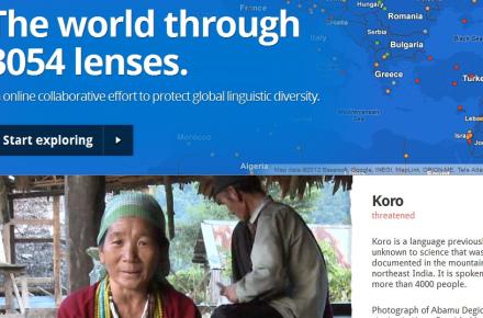 امکان دسترسی به اطلاعات زبان‎های در حال انقراض دنیا با کلیک روی نقشه 