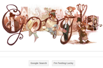 تغییر لوگوی گوگل به مناسبت دویستمین سال تولد چارلز دیکنز