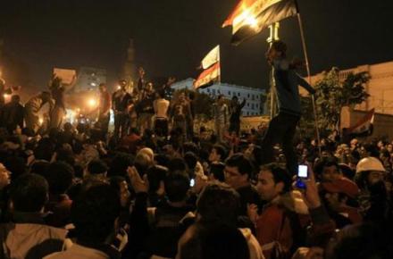 اعتراض تظاهرکنندگان مصری به برنامه‌های تلویزیون دولتی مصر