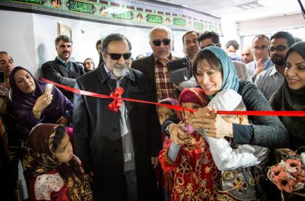 افتتاح یازدهمین کتابخانه گویا در بیرجند با حضور مهتاب کرامتی (+تصاویر)