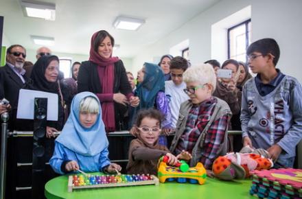 دهمین کتابخانه‎ی گویای کشور با حضور مهتاب کرامتی گشایش یافت (+تصاویر)