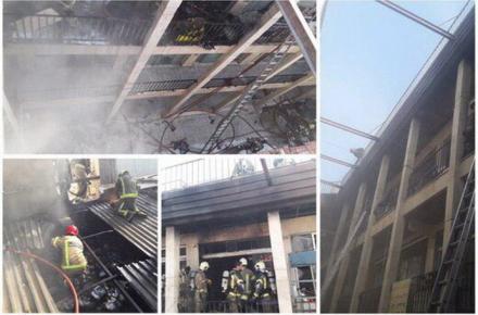 آتش‌سوزی در بازار تهران/۳۰ نفر نجات یافتند