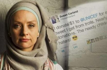 زن مسلمان استرالیایی به ازای هر کامنت اهانت آمیز، یک دلار هدیه می‌دهد