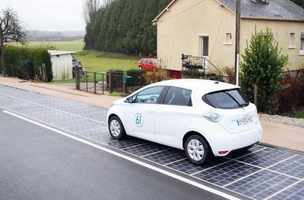 افتتاح نخستین جاده خورشیدی جهان در فرانسه (+تصاویر)