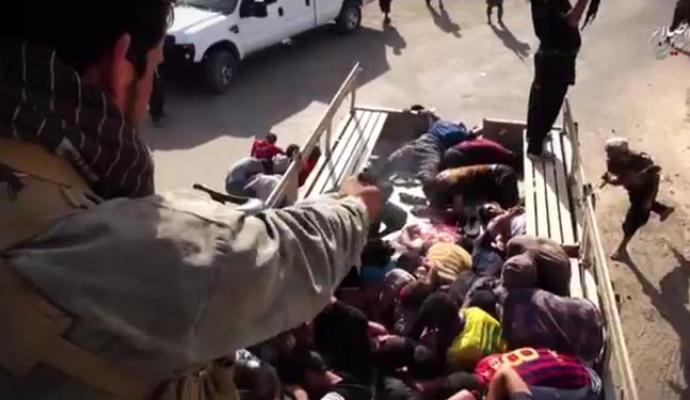 18+/ تصاویر و فیلم هولناک جنایت داعش در اسپایکر عراق