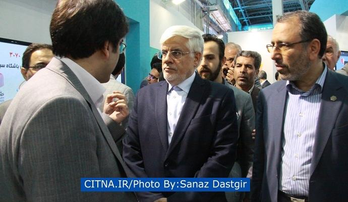 گزارش تصویری/ بازدید دکتر عارف از دستاوردهای همراه اول در نمایشگاه تلکام 2015 