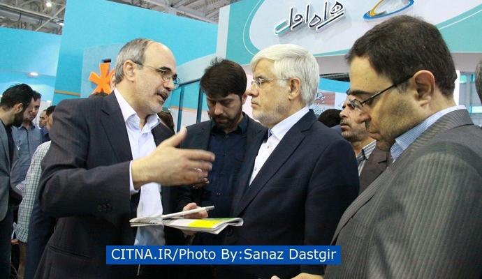 گزارش تصویری/ بازدید دکتر عارف از دستاوردهای همراه اول در نمایشگاه تلکام 2015 