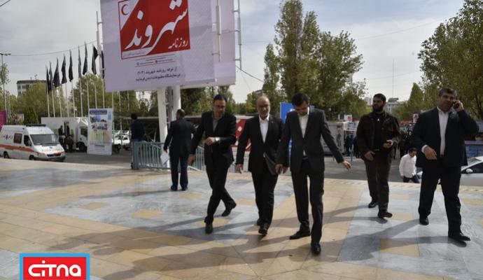 گزارش تصویری سیتنا/ بازدید مدیرعامل رایتل از نمایشگاه مطبوعات 