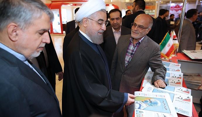 گزارش تصویری/ دکتر روحانی در بیست و دومین نمایشگاه مطبوعات 
