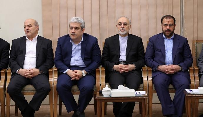 تصاویر/ دیدار رئیس‌جمهور و اعضای هیأت دولت با مقام معظم رهبری