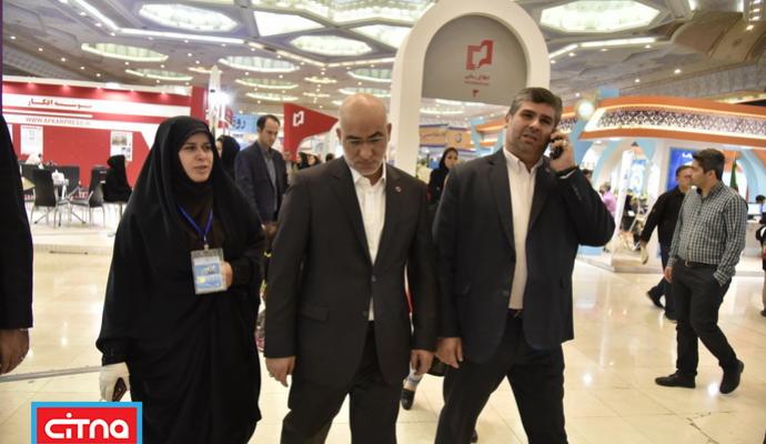 گزارش تصویری سیتنا/ بازدید مدیرعامل رایتل از نمایشگاه مطبوعات 