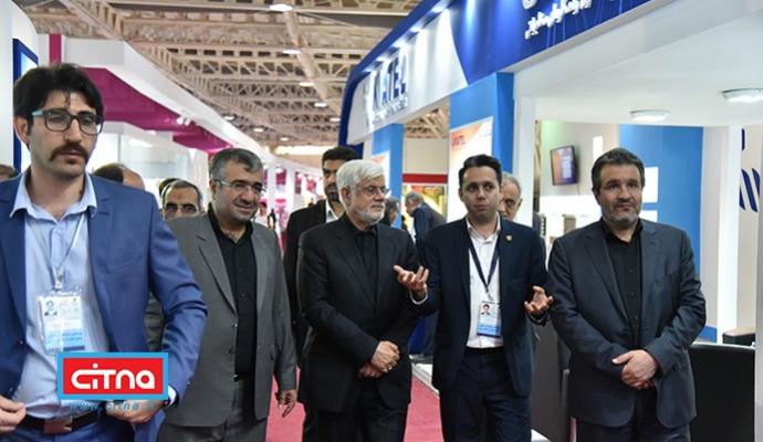 گزارش تصویری/ بازدید دکتر عارف از نوزدهمین نمایشگاه ایران تلکام