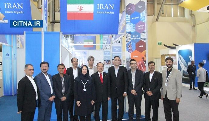 توجه ویژه‌ی دبیرکل ITU به پاویون ایران در نمایشگاه تلکام بوسان (+تصاویر)