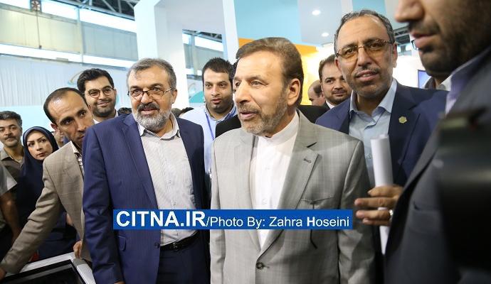 گزارش تصویری سیتنا/ بازدید دکتر واعظی از سالن همراه اول در نمایشگاه تلکام