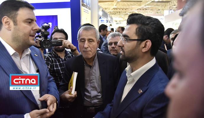 حضور وزیر ارتباطات در غرفه برترین اپراتور ارتباطات ثابت در افتتاحیه تله کام 2017 تهران