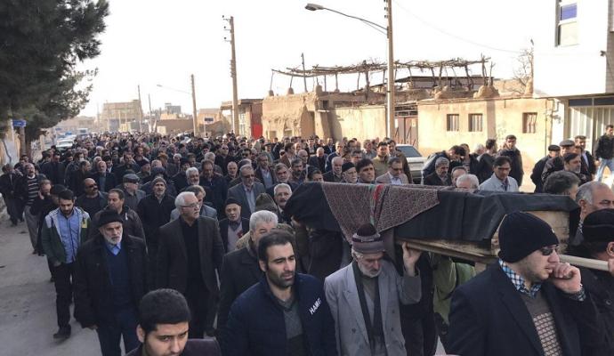 گزارش تصویری/ مراسم تشییع و اقامه نماز بر پیکر حاج غلامرضا فاتح