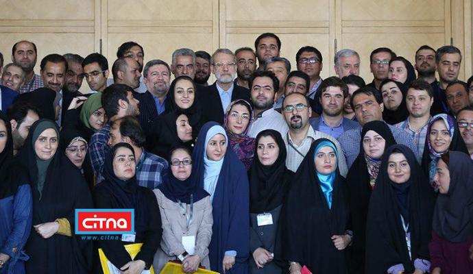 گزارش تصویری/ آیین تجلیل از خبرنگاران با حضور رئیس مجلس شورای اسلامی