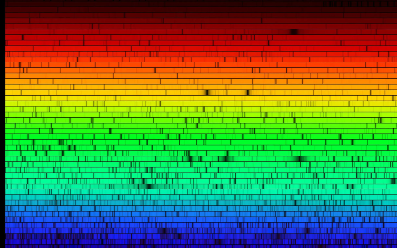 طیف نور خورشید