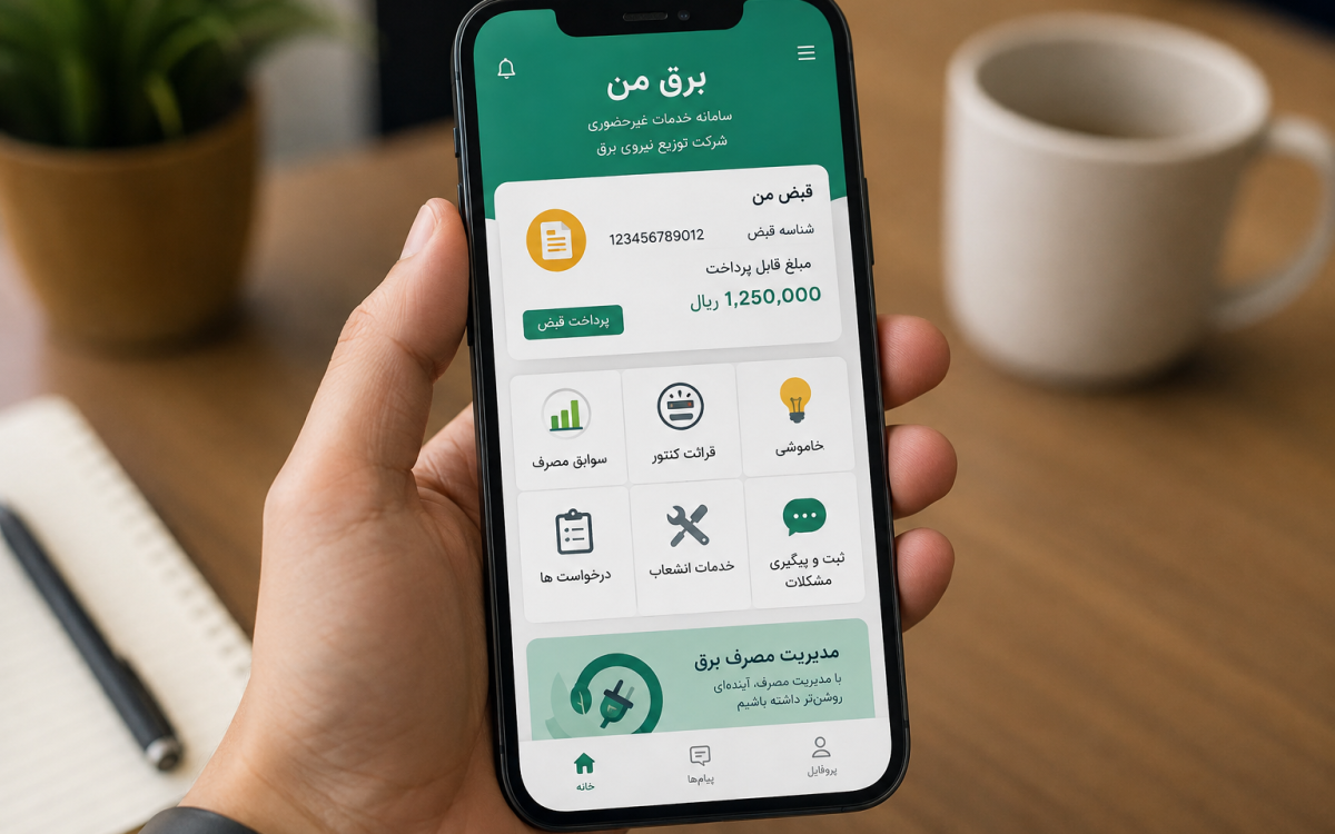 برق من