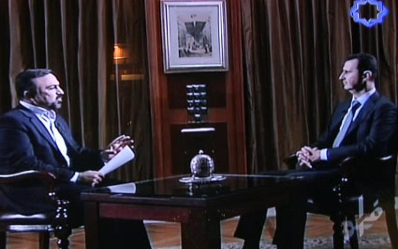 نگاهی به مصاحبه‎ی مرتضی حیدری و رییس جمهور سوریه