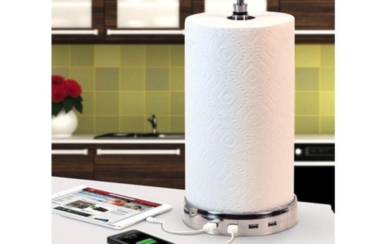 شارژ گوشی‌همراه با رول حوله‌ای +عکس