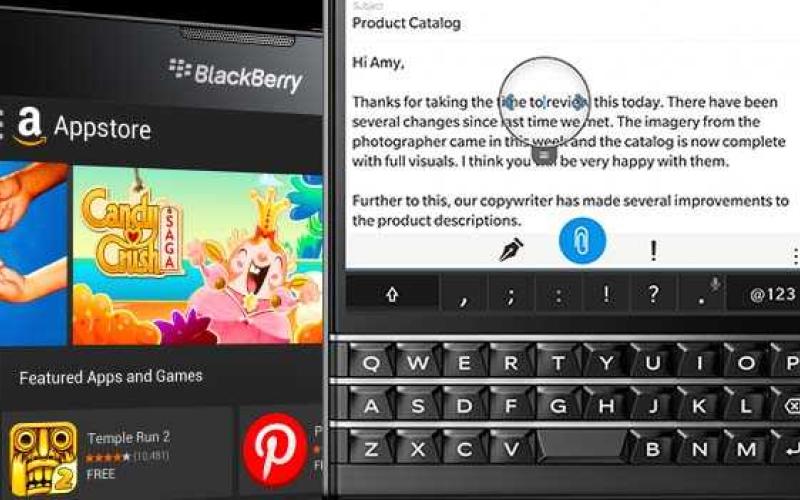 رونمایی از گوشی متفاوت بلک‌بری با نمایشگر مربعی (+عکس)