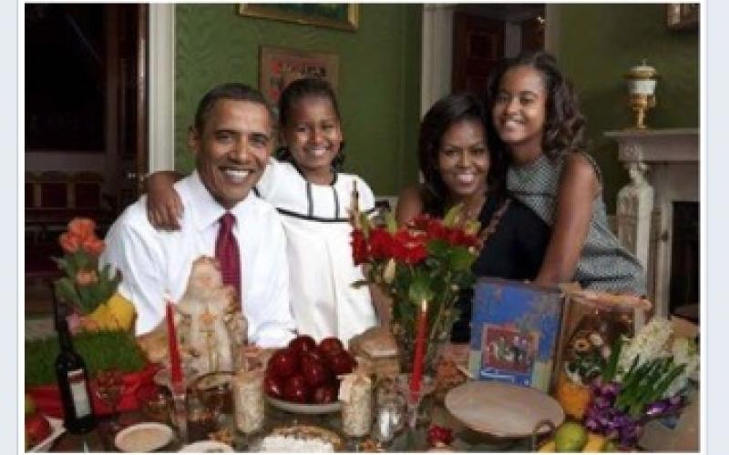 "هفت سین" فتوشاپی اوباما در فیس بوک! (+تصویر)