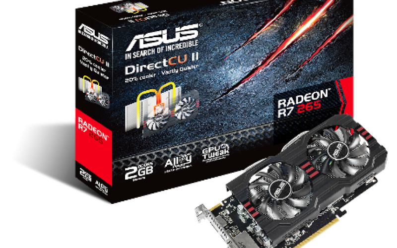 عرضه‎ی کارت گرافیکی R7 265 DirectCU II ایسوس با همکاری AMD +تصاویر