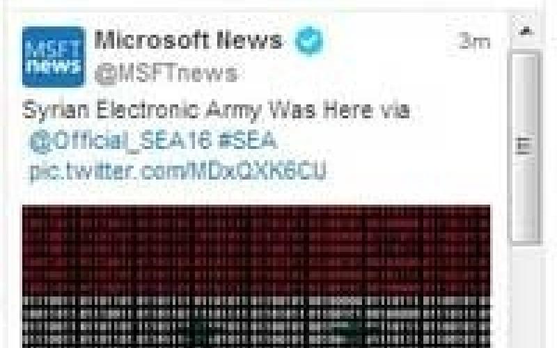 هک شدن حساب کاربری مایکروسافت در توئیتر 