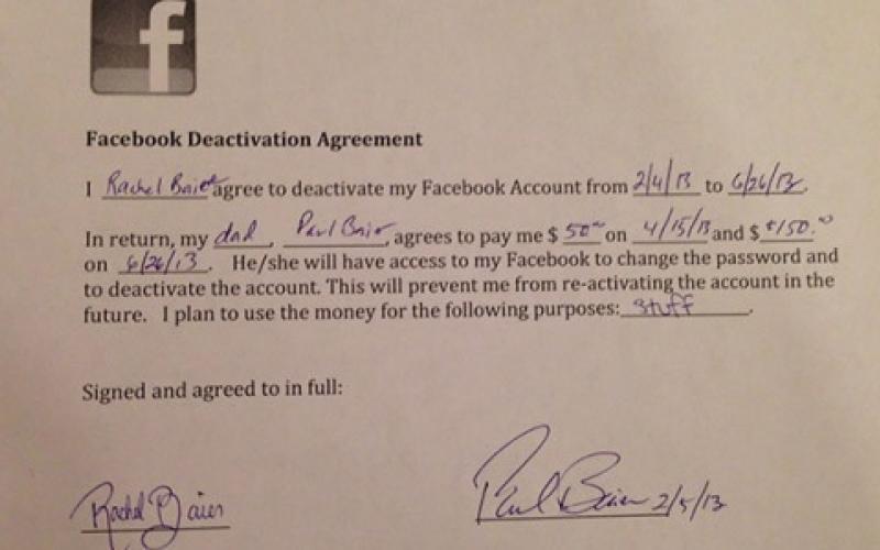 قراردادی 200 دلار برای خروج پنج ماهه از فیس بوک!