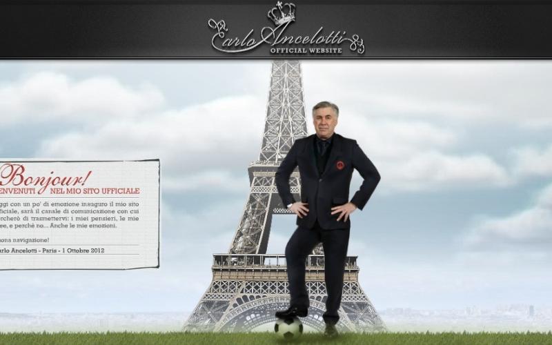 سایت شخصی "کارلو آنچلوتی" راه‎اندازی شد