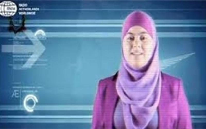 اولین مجری با حجاب در شبکه‌ای بلژیکی+ عکس