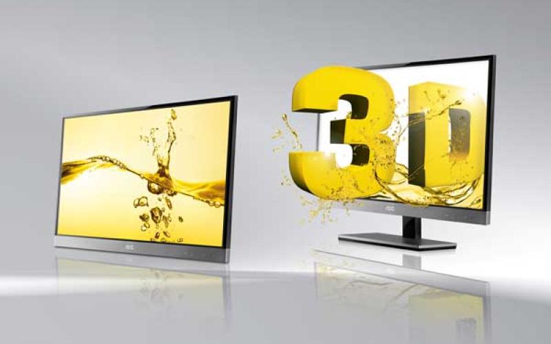 عرضه‌ی جدیدترین مانیتور سه بعدی AOC + تصاویر و مشخصات