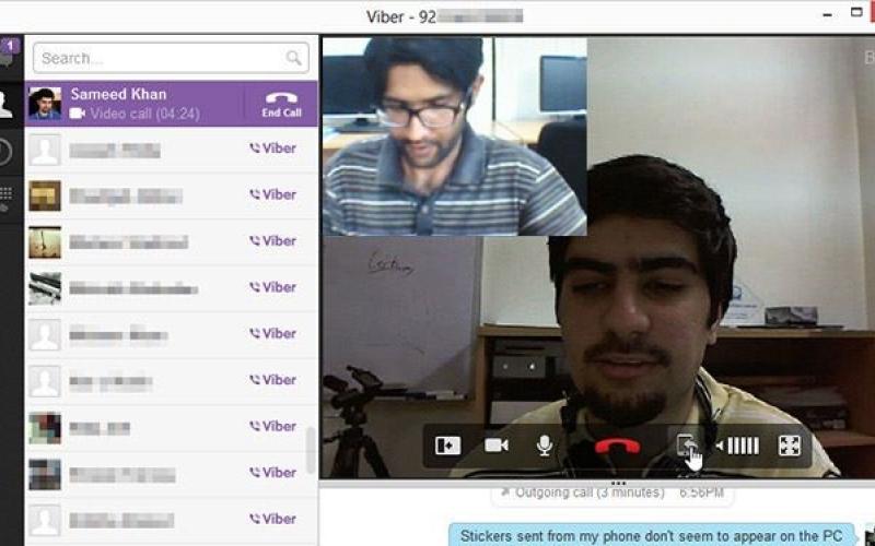 امکان مکالمه ویدئویی در نسخه جدید وایبر افزوده شد