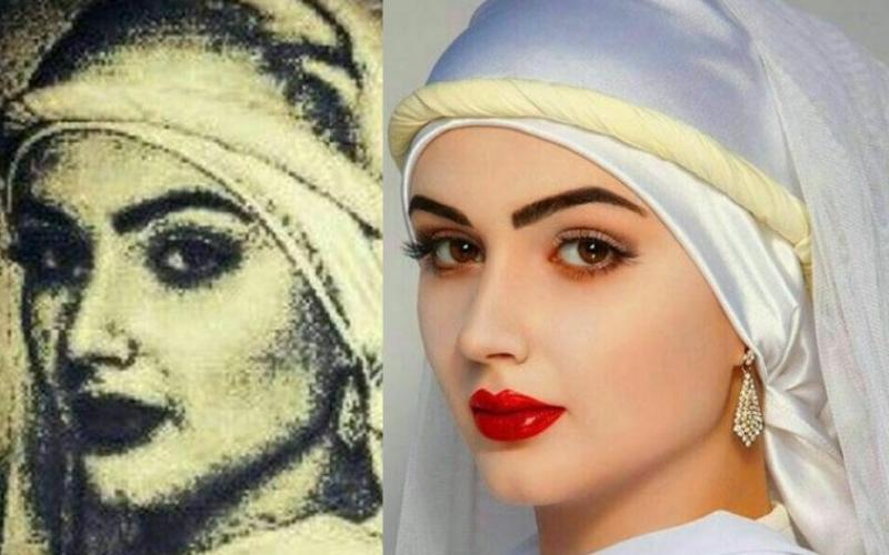 تصویر بازسازی شده‌ی زلیخا همسر عزیز مصر