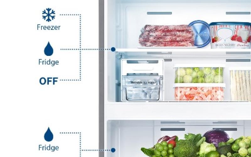 اندازه یخچال بالافریزر جدید سامسونگ، بنابر نیاز کاربر تغییر می‌کند! (+تصاویر)