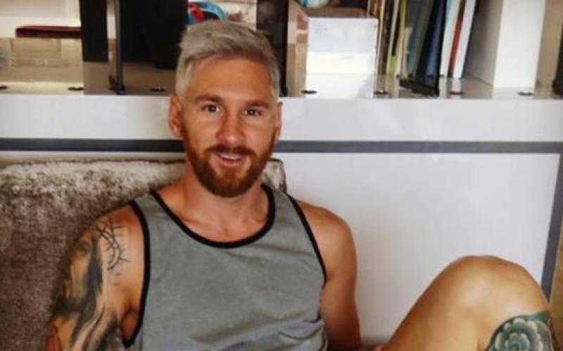 واکنش کاربران به رنگ عجیب موی لیونل مسی! (+عکس)