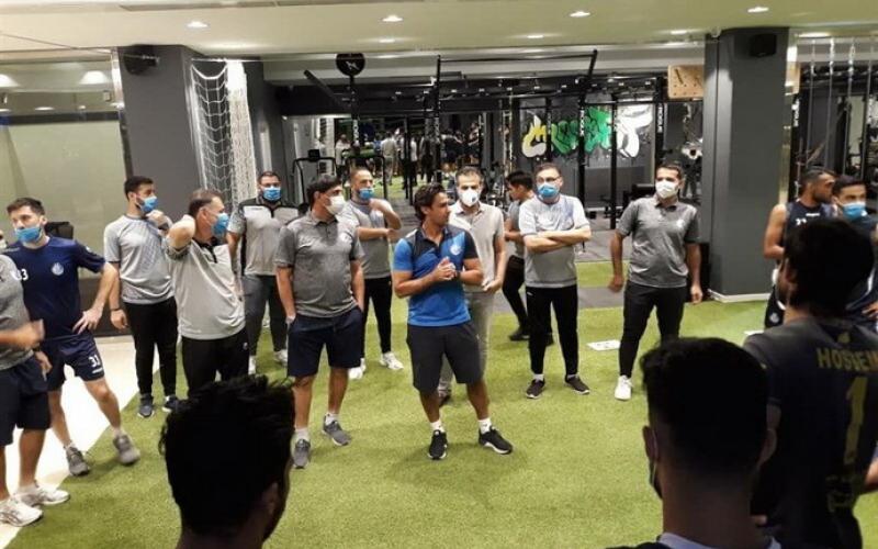 درخواست مجیدی از بازیکنان و حضور دو بازیکن مصدوم(+عکس)