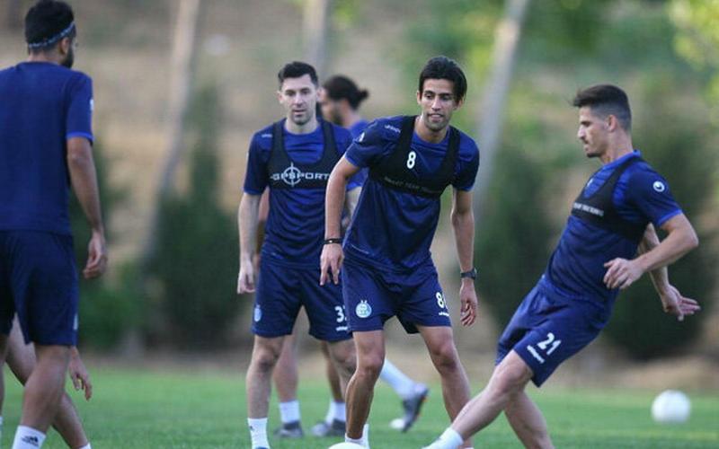 درخواست فکری از بازیکنان در تمرین استقلال