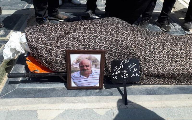 خاک‌سپاری دو هنرمند قدیمی در قطعه هنرمندان