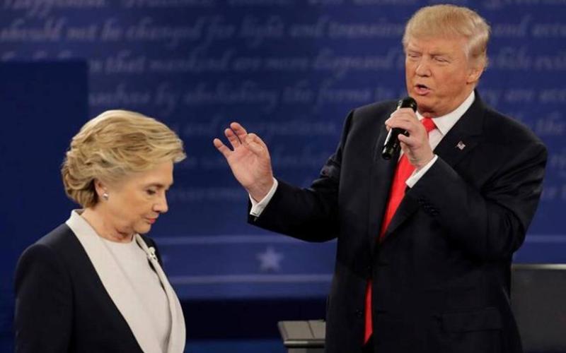 ترامپ برای اولین بار از کلینتون پیش افتاد