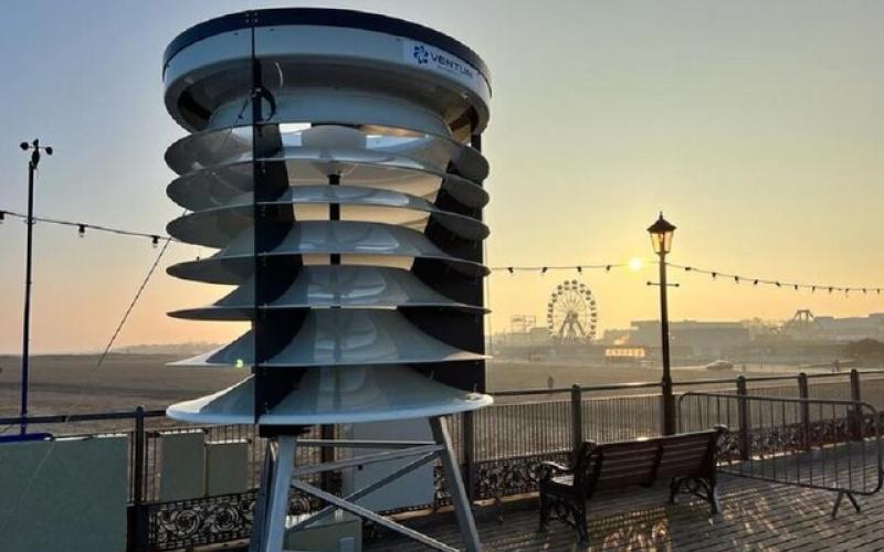 نگاهی به یک توربین بادی منحصر به فرد در شرق انگلستان