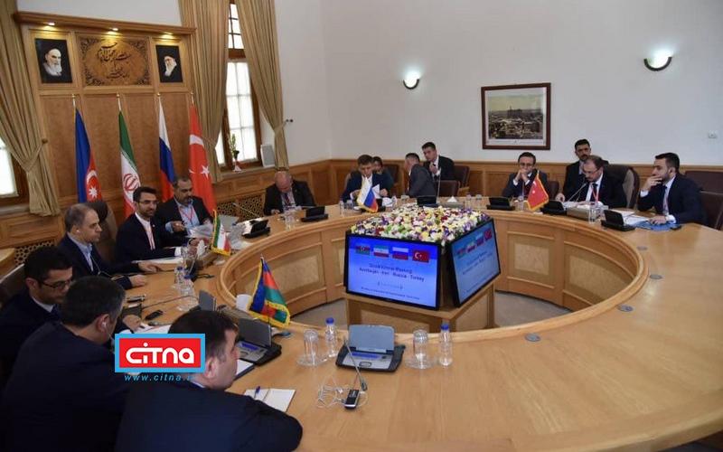 گزارش تصویری/ آغاز اجلاس چهارجانبه‌ی وزرای ارتباطات ایران، روسیه، ترکیه و جمهوری آذربایجان در تهران