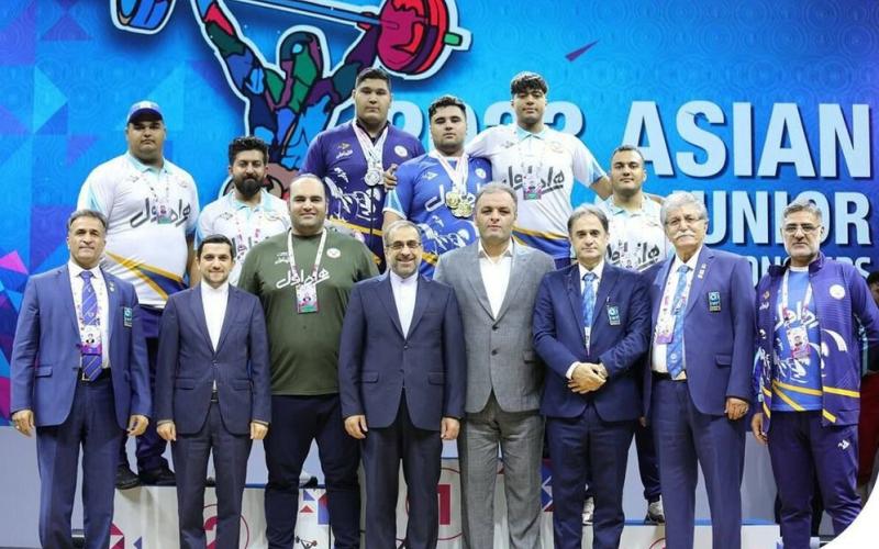 قهرمانی تیم ملی وزنه‌برداری نوجوانان ایران در آسیا با حمایت همراه اول 