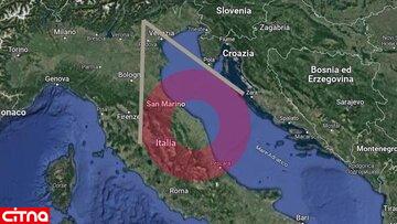 مشاهده حلقه قرمز غول‌پیکر در آسمان ایتالیا