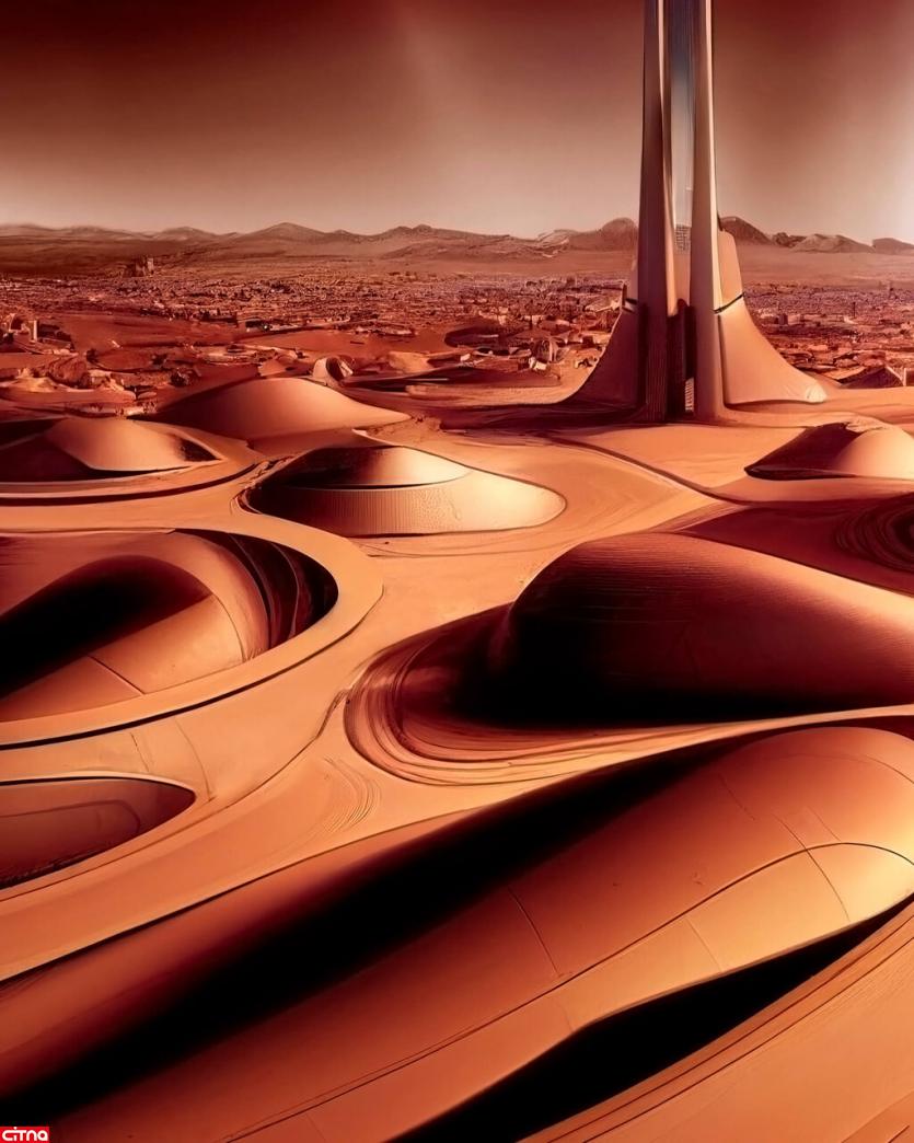 هوش‌مصنوعی شهرهای مریخی آیندگان را به تصویر کشید(+عکس)