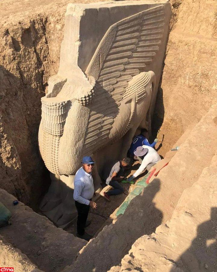 کشف مجسمه شگفت‌انگیز در عراق(+عکس)