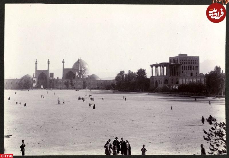 عکسی از میدان نقش جهان اصفهان، ۱۰۰ سال قبل