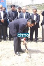 گزارش تصویری از مراسم کلنگ زنی برج های دوقلوی مخابرات 